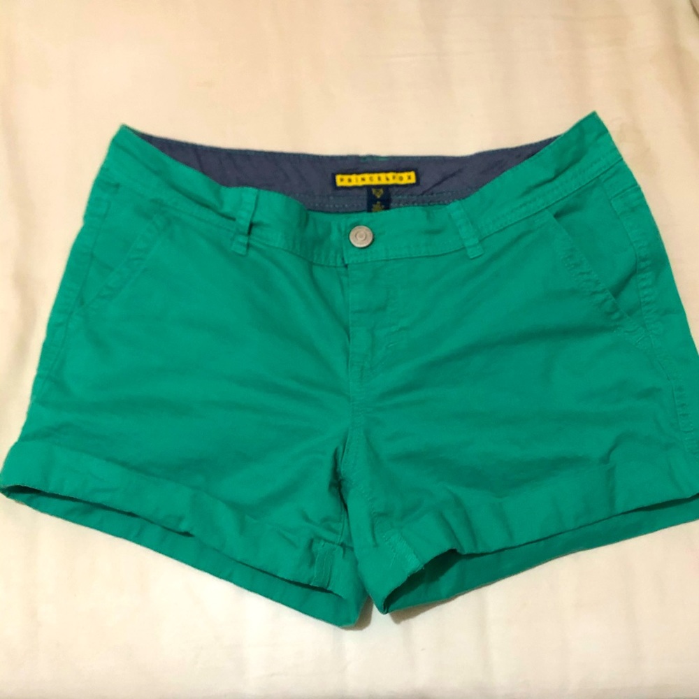Green Prince & Fox Cuff Hem Trouser Shorts Size 8